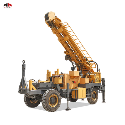 satın al TWD600 Hydraulic Four Wheels Trailer Mounted Water Well Drilling Rig Çevrimiçi üretim