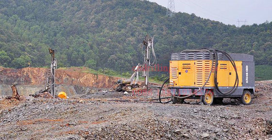 30,5m³ / dak Nominal Hacim Akışı ile Atlas Copco Taşınabilir Vidalı Hava Kompresörü