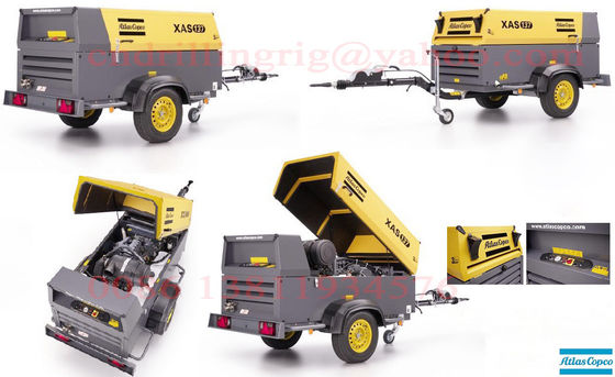 Derin Delik Su Kuyusu Sondajı için Yağlanmış Stil Atlas Copco Vidalı Hava Kompresörü