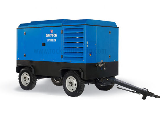 4 Tekerlek Dizel Motor Hava Kompresörü Yüksek Uyarlanabilirlik Düşük Gürültü ISO9001