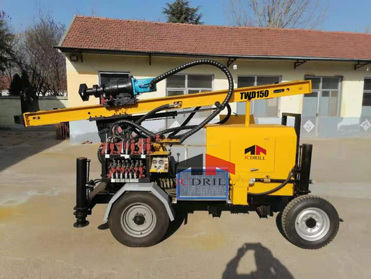 İyi bir fiyat. JC DRILL TWD 150 Tekerlekli Römork DTH Rig Su Kuyusu Sondajı çevrimiçi