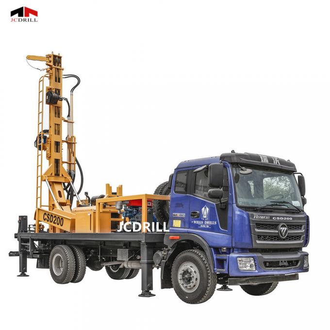 300 metre Sondaj Taşınabilir Su Sondajı Rig Römork Monteli 6